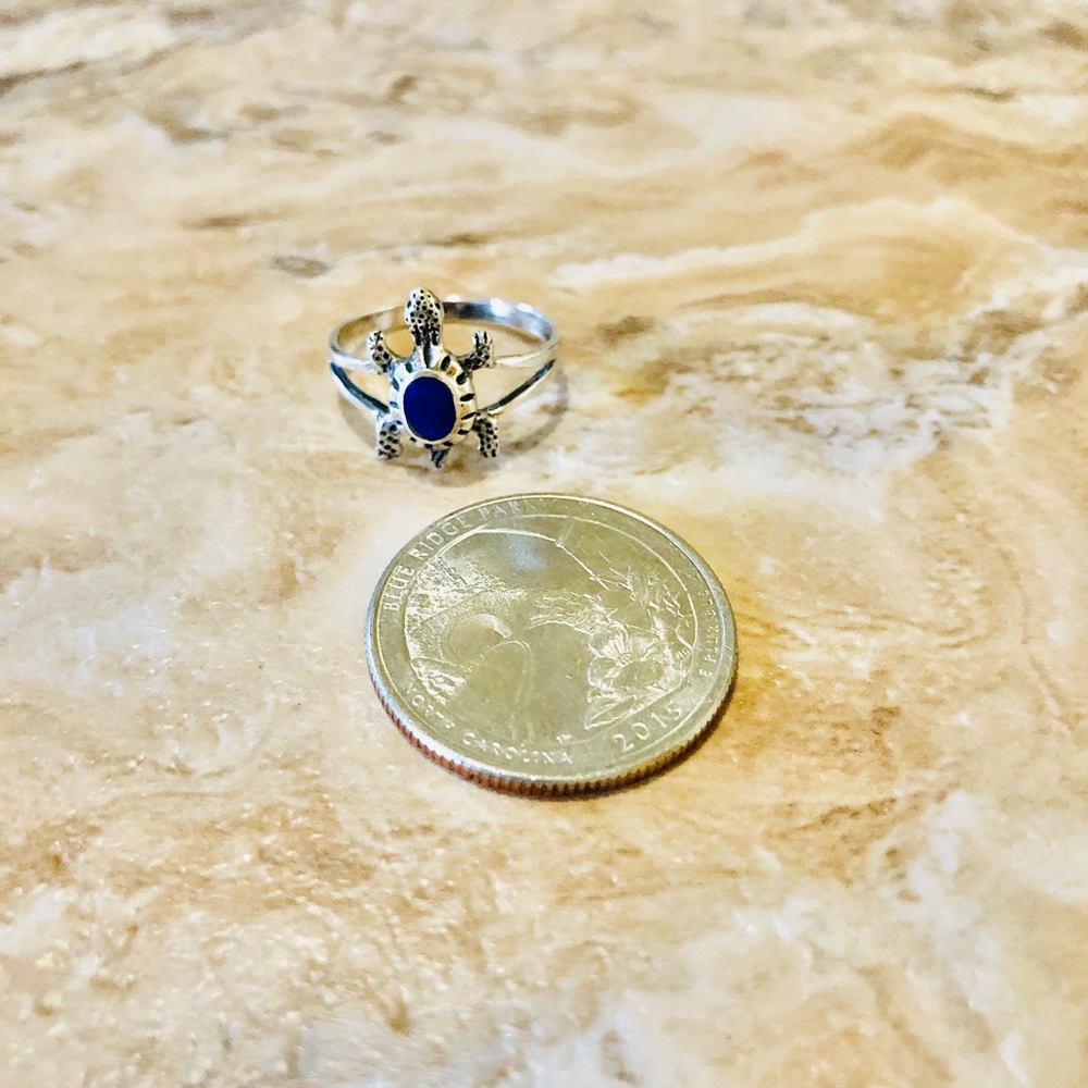 Sterling Silver Ring 925 Native Sea Turtle Boho - Picture 2 of 3